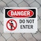 Signmission Do Not Enter Danger Sign, Plastic, 10in W x 7in L, 2PK OS-2PACK-DS-P-710-L-1151 - alternate 3